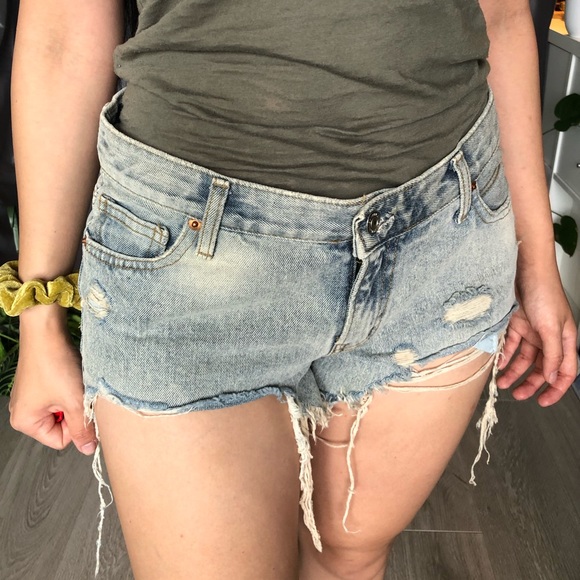 Ripped Jean Shorts - Picture 2 of 2